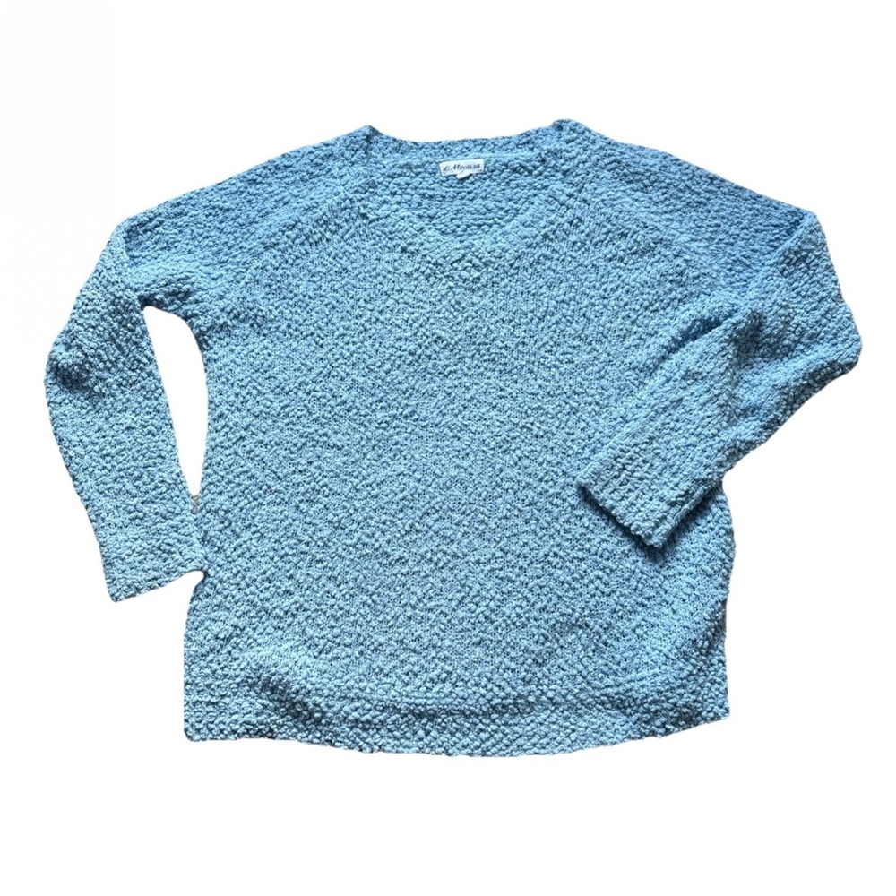 Macaron oversized light blue sweater